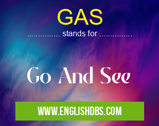 GAS means Go And See GAS
