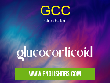 GCC means glucocorticoid GCC