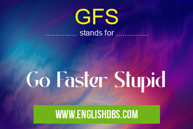 GFS means Go Faster Stupid GFS
