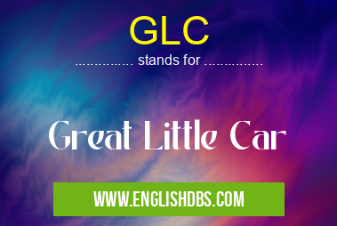 GLC means Great Little Car GLC