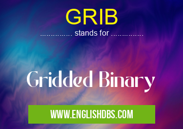 GRIB means Gridded Binary GRIB