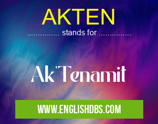 AKTEN means Ak'Tenamit AKTEN