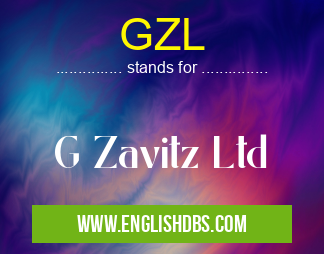 GZL means G Zavitz Ltd GZL