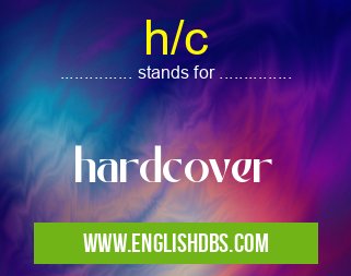 h/c means hardcover h/c