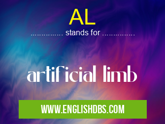 AL means artificial limb AL