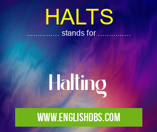 HALTS means Halting HALTS