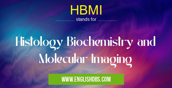 HBMI means Histology Biochemistry and Molecular Imaging HBMI
