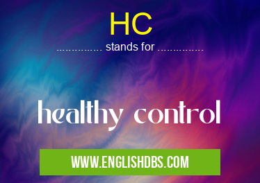 HC means healthy control HC