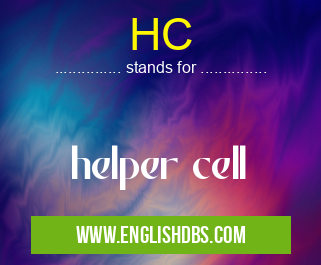HC means helper cell HC