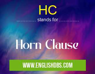 HC means Horn Clause HC