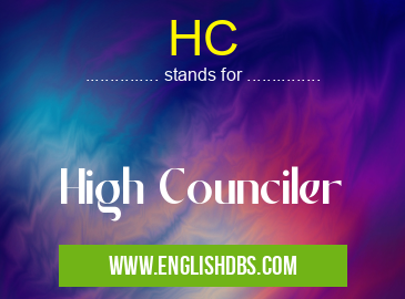 HC means High Counciler HC