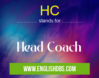 HC means Head Coach HC
