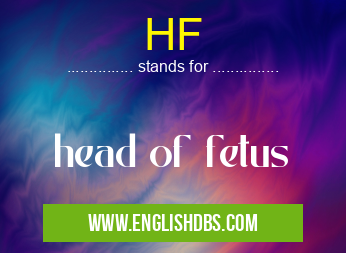 HF means head of fetus HF