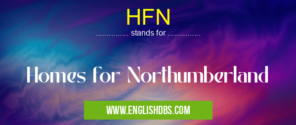 HFN means Homes for Northumberland HFN