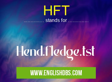 HFT means Hend.fledge.tst HFT