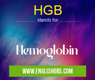 HGB means Hemoglobin HGB