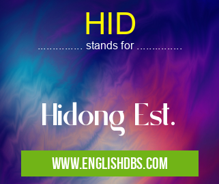 HID means Hidong Est. HID