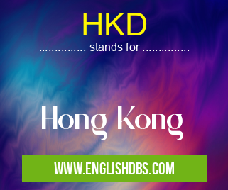 HKD means Hong Kong HKD