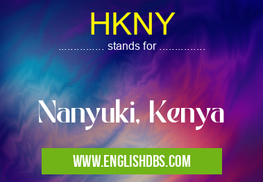 HKNY means Nanyuki, Kenya HKNY