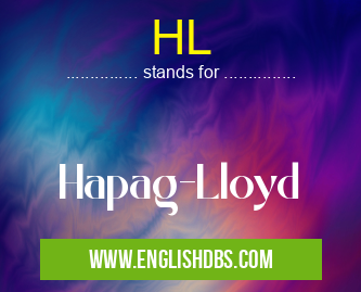 HL means Hapag-Lloyd HL