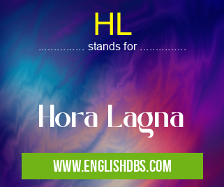 HL means Hora Lagna HL