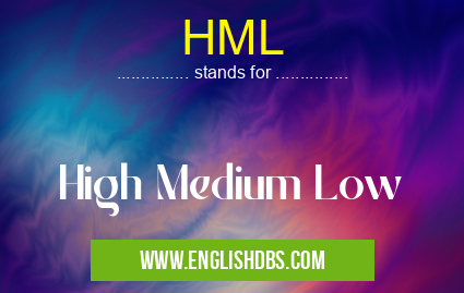 HML means High Medium Low HML
