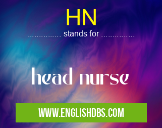 HN means head nurse HN