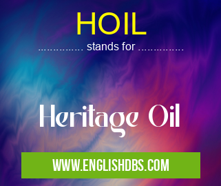 HOIL means Heritage Oil HOIL