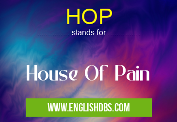 HOP means House Of Pain HOP