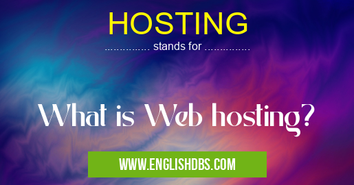 HOSTING means What is Web hosting? HOSTING