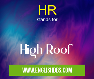 HR means High Roof HR