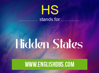 HS means Hidden States HS