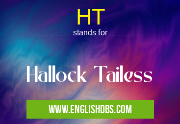 HT means Hallock Tailess HT