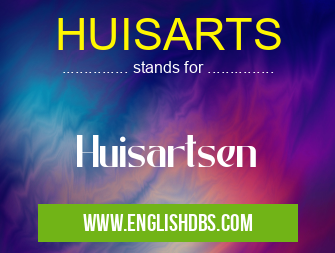 HUISARTS means Huisartsen HUISARTS