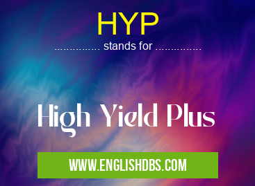 HYP means High Yield Plus HYP