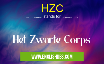 HZC means Het Zwarte Corps HZC