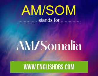 AM/SOM means AM/Somalia AM/SOM