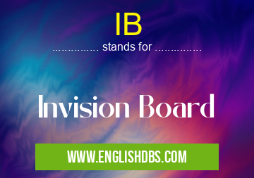 IB means Invision Board IB