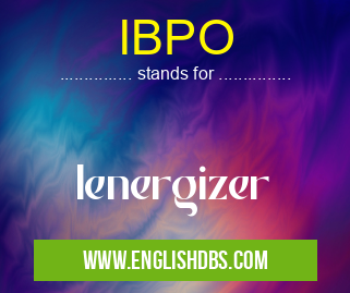 IBPO means Ienergizer IBPO
