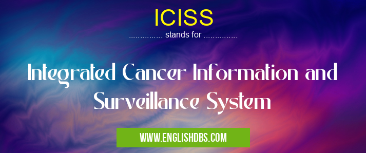 ICISS means Integrated Cancer Information and Surveillance System ICISS
