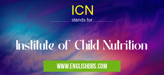 ICN means Institute of Child Nutrition ICN
