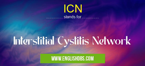 ICN means Interstitial Cystitis Network ICN