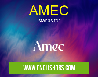 AMEC means Amec AMEC