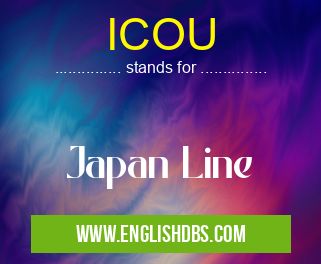 ICOU means Japan Line ICOU