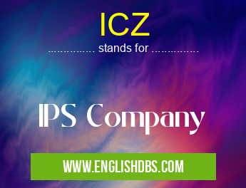 ICZ means IPS Company ICZ