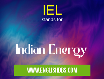 IEL means Indian Energy IEL