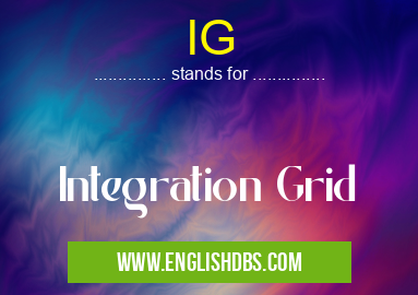 IG means Integration Grid IG