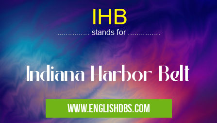 IHB means Indiana Harbor Belt IHB