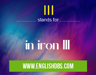 III means in iron III III