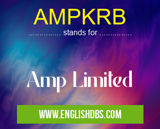 AMPKRB means Amp Limited AMPKRB